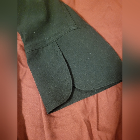 Chico's Mandarin Collar Button Down Front Pockets Black Jacket Size 2 Large - Picture 6 of 7